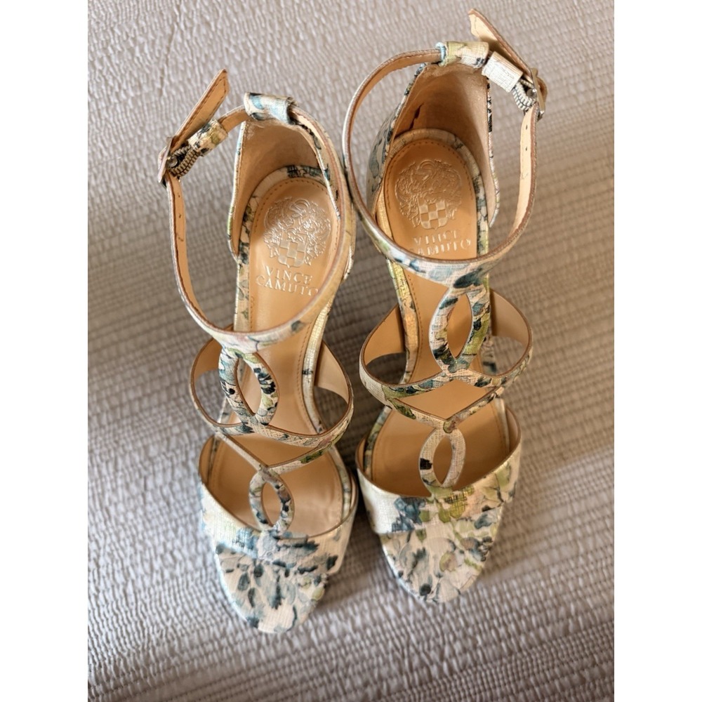 Vince Camuto Comfortable And Stylish Floral Payto Elegant Sandals‎ Size 9.5 - Picture 6 of 11